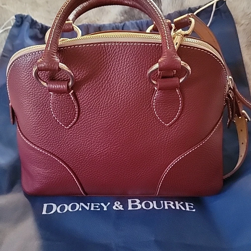 Dooney & Bourke Lucca Leather Satchel - Picture 2 of 13